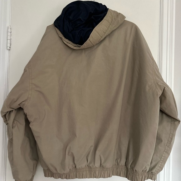 VTG 90s Tan Timberland Sz:XL Weathergear Fleece Lined windbreaker Bomber Jacket - Picture 2 of 16